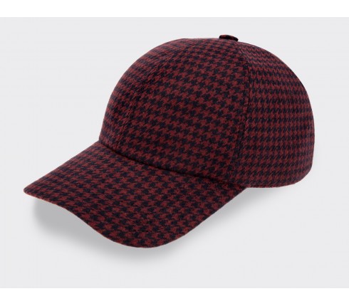 Cinabre Paris n°3 Houndstooth Cap - Made in France