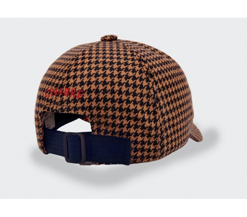 n°4 Houndstooth Cap Cinabre Paris - Made in France