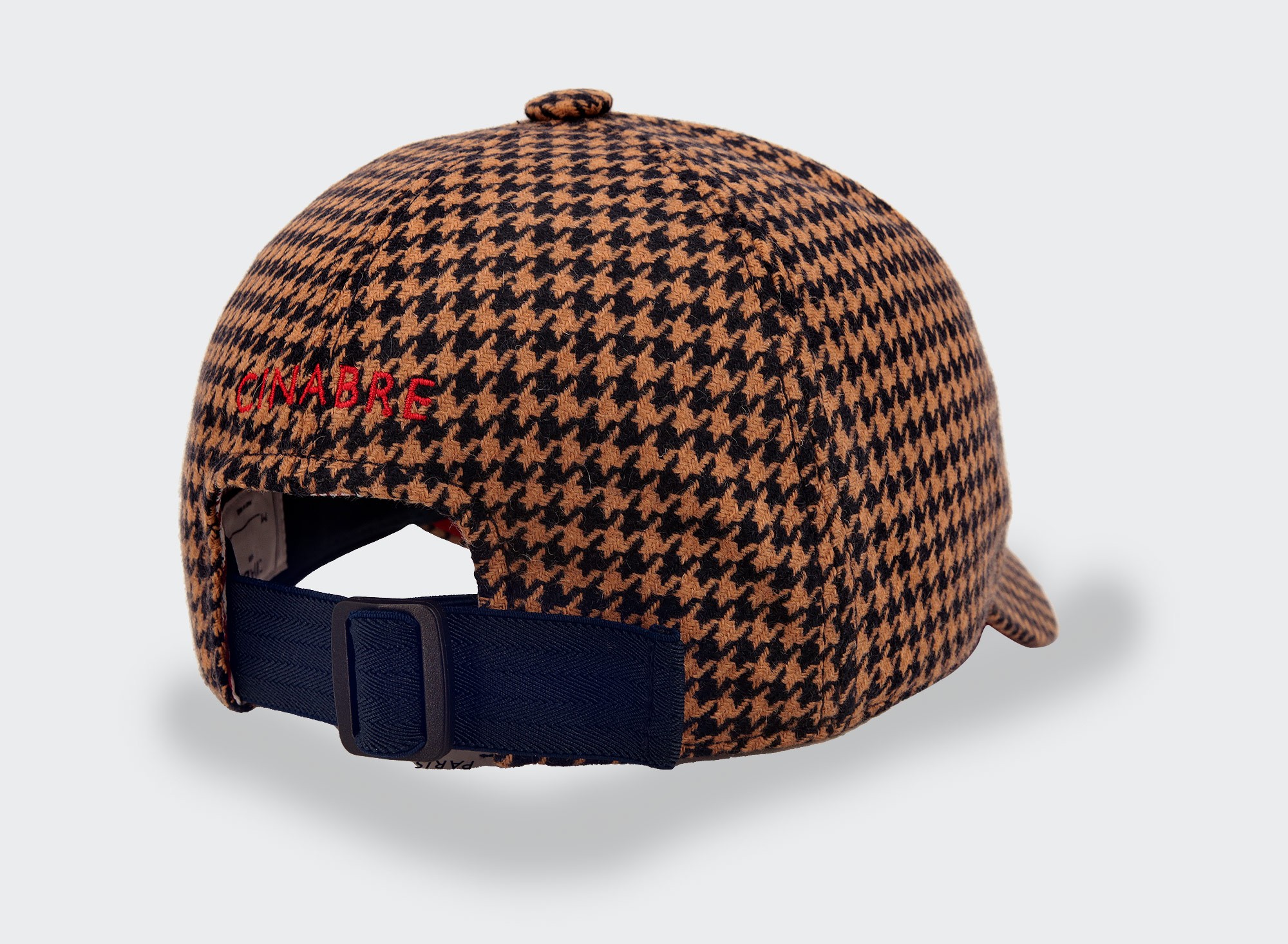 n°4 Houndstooth Cap Cinabre Paris - Made in France