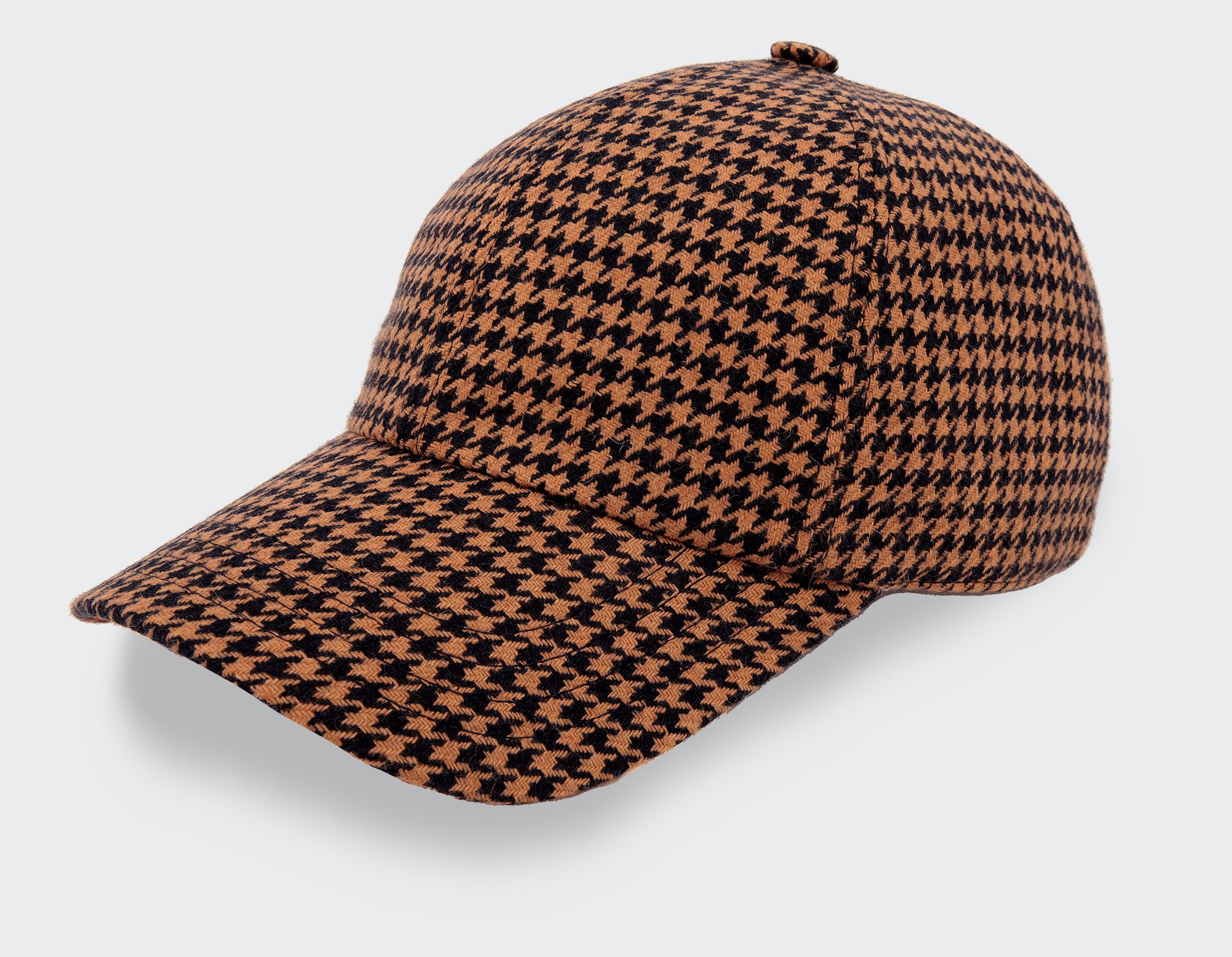 n°4 Houndstooth Cap Cinabre Paris - Made in France