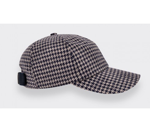 Cinabre Paris N°5 Houndstooth Cap - Made in France