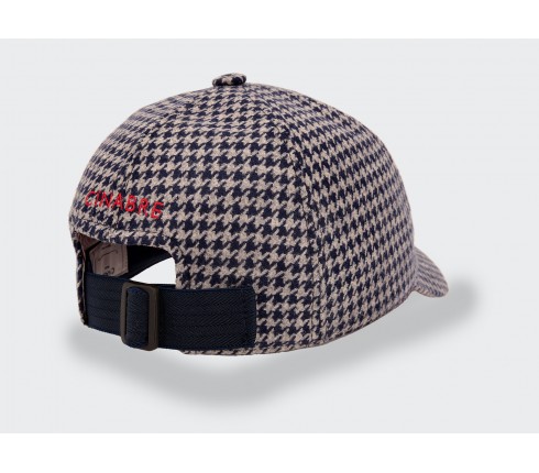 Casquette Pied de Poule n°5 Cinabre Paris - Made in France