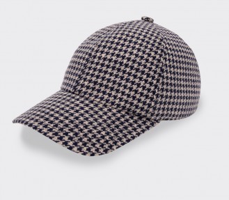 Casquette Pied de Poule n°5 Cinabre Paris - Made in France