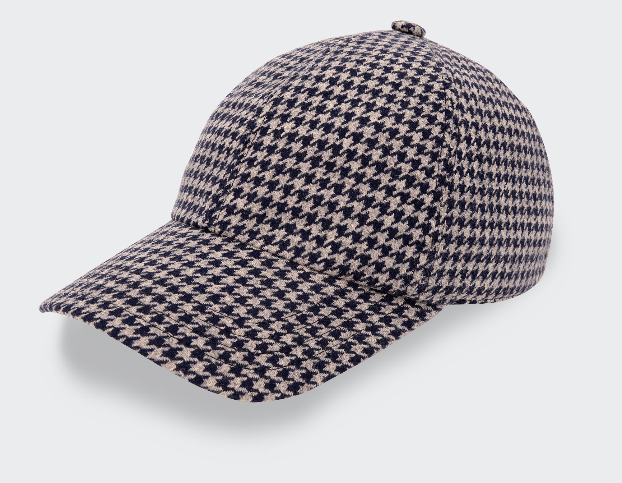 Cinabre Paris N°5 Houndstooth Cap - Made in France