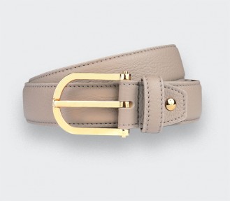 Beige Leather Belt