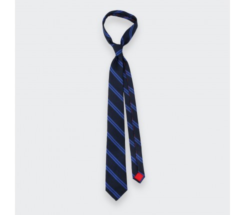 Navy blue and blue Club Tie - Cinabre Paris