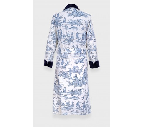 Toile de Jouy dressing gown - Cinabre Paris