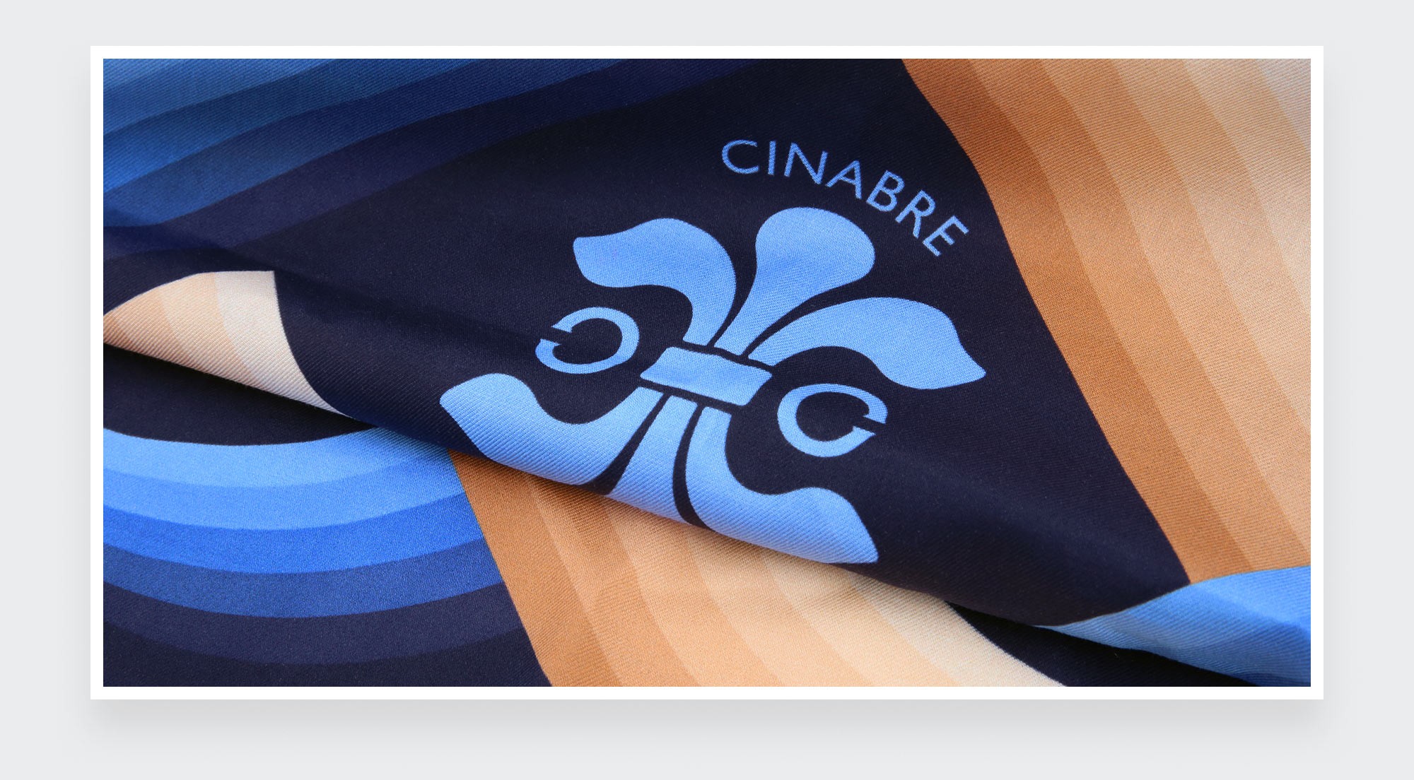 Cité Bergère Navy Beige Cotton Bandana - Cotton - Cinabre Paris