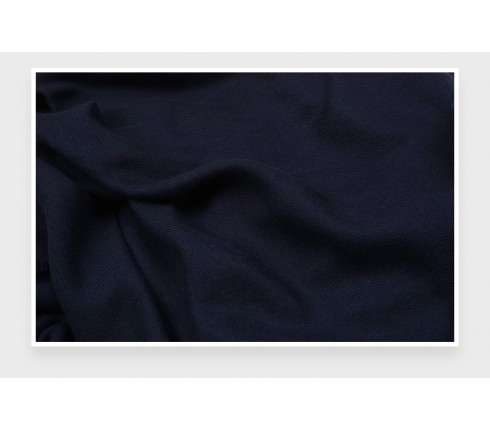 Navy Blue Cashmere Giant Stole - Cinabre Paris