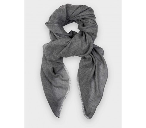 Light Grey Cashmere Giant Stole - Cinabre Paris