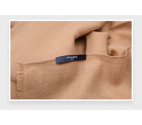 Camel Cashmere Giant Stole - Cinabre Paris