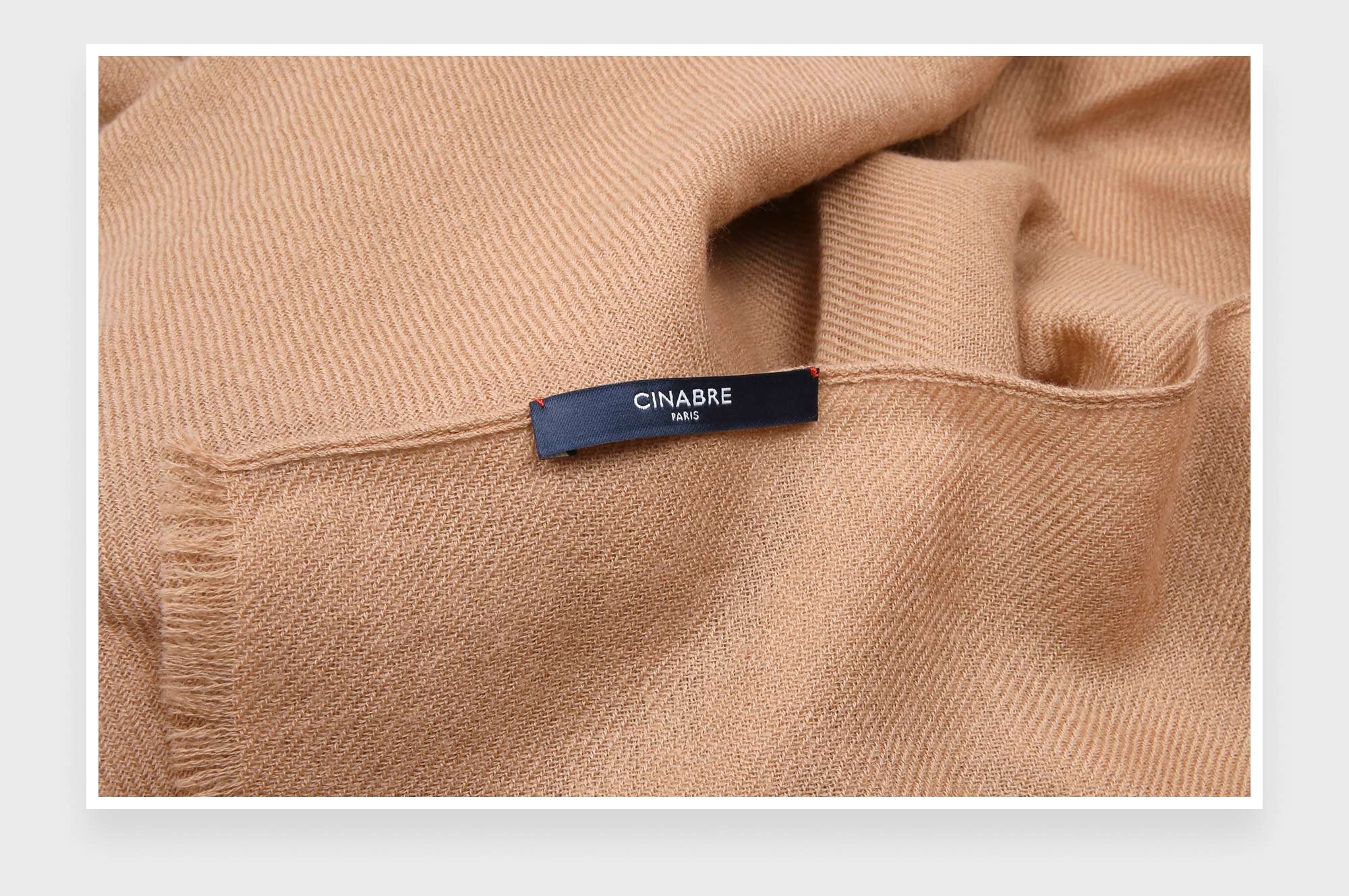 Camel Cashmere Giant Stole - Cinabre Paris