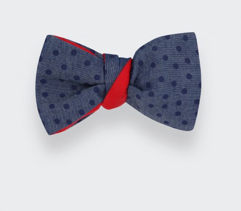 Blue Dots Bow Tie - Cinabre Paris