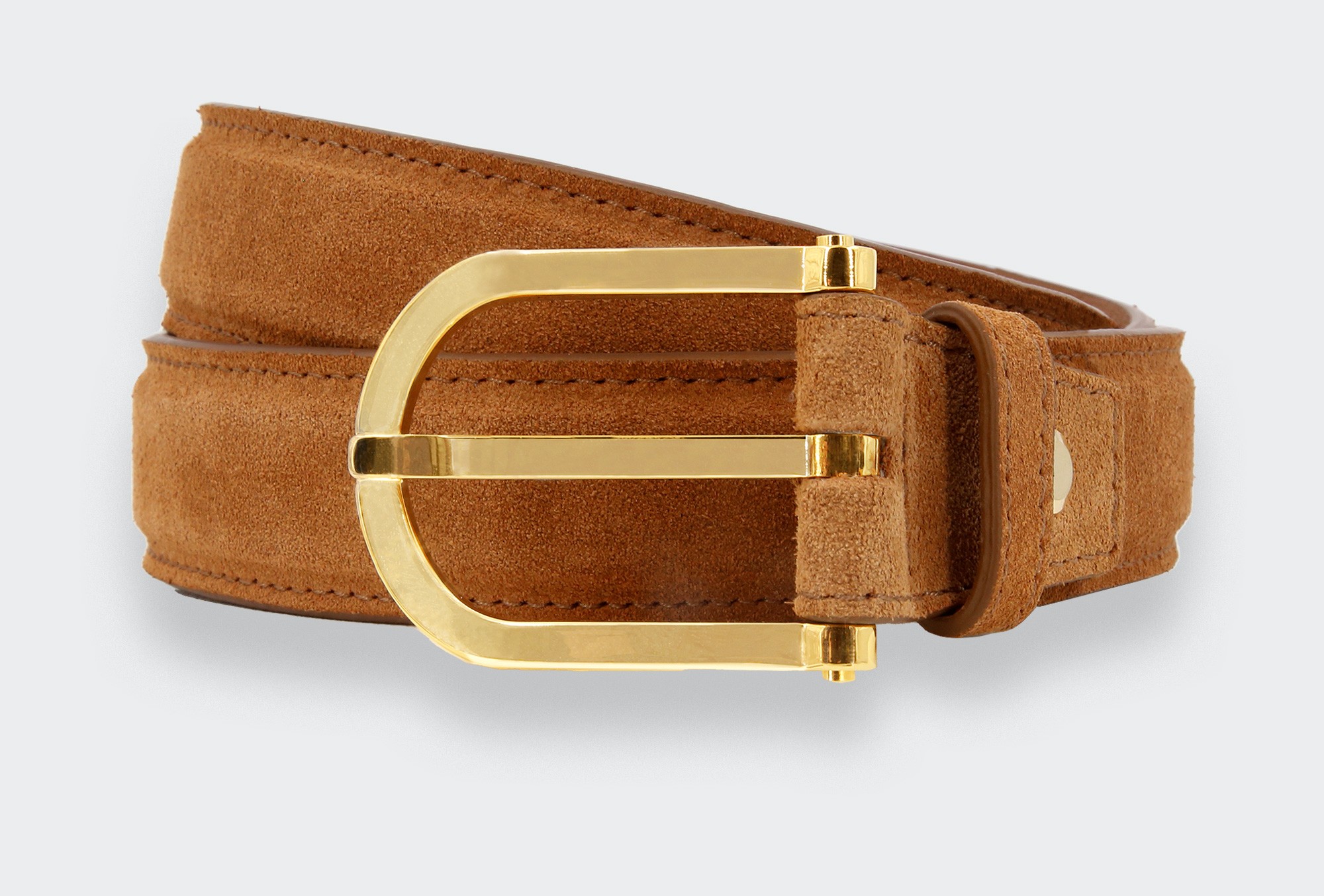 Ceinture Cuir Daim Marron - Cinabre