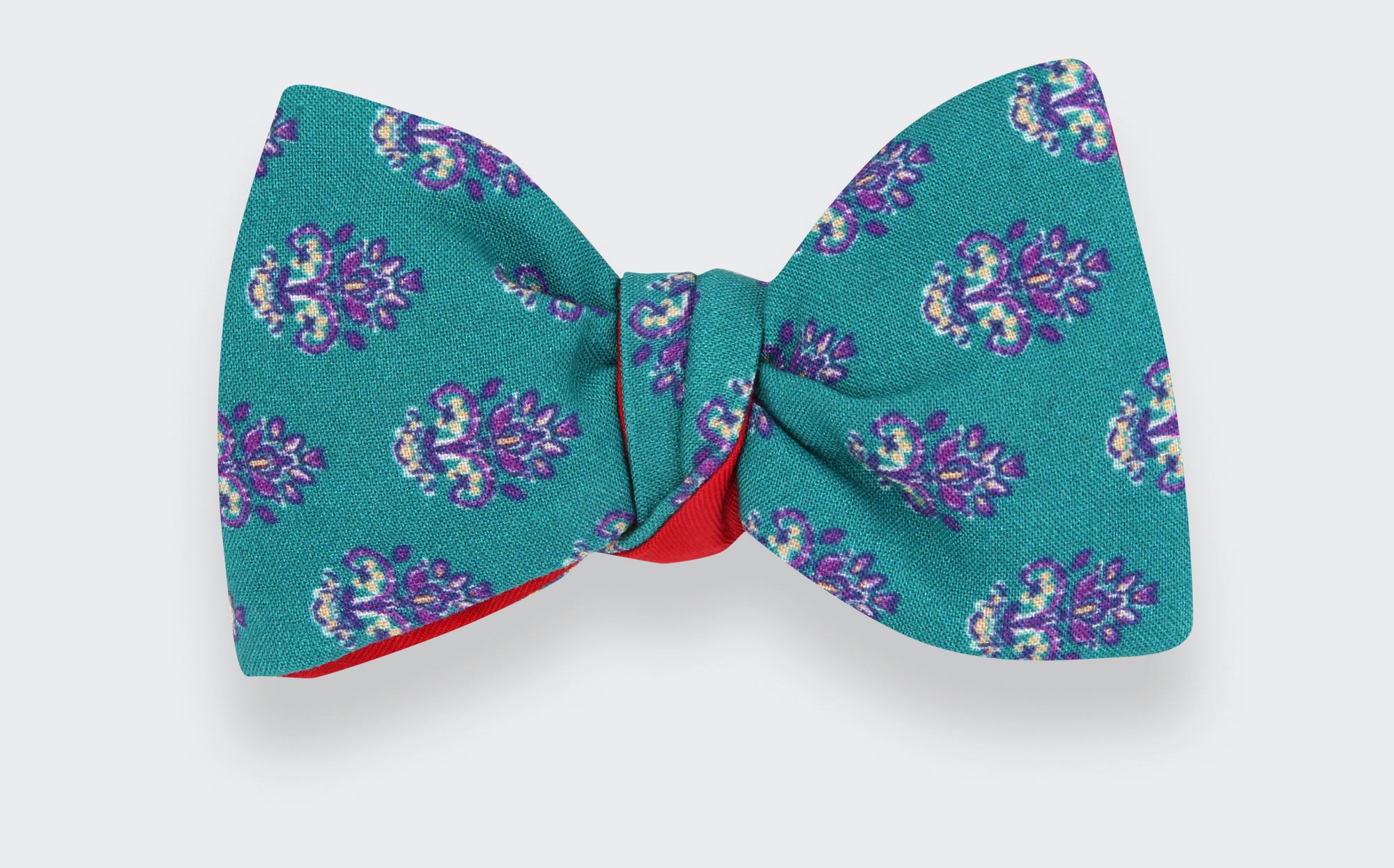 Blue et purple flowers Bow Tie - Cinabre Paris