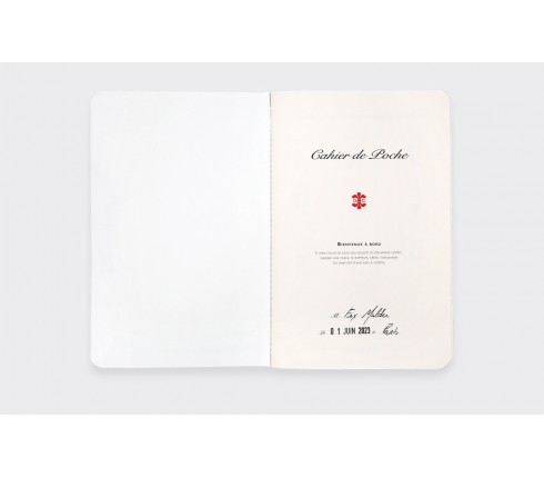 Spationaute Red Coral Pocket Notebook