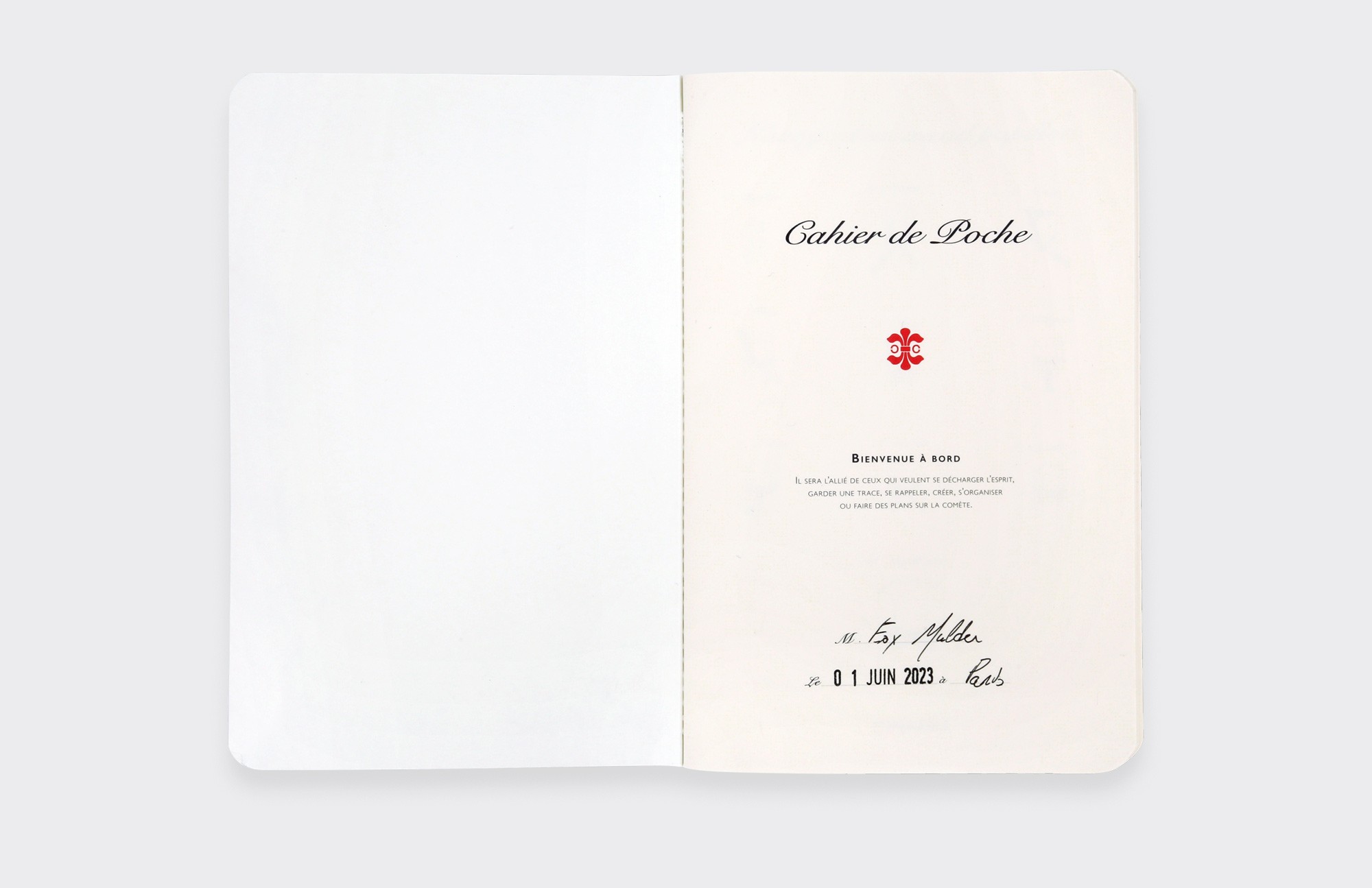 Spationaute Red Coral Pocket Notebook