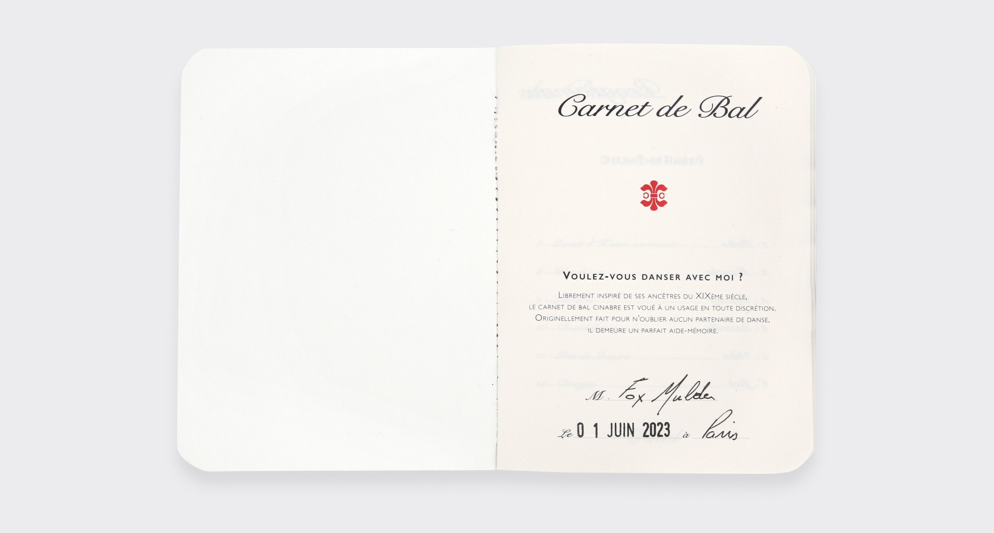 Carnet de Bal Spationaute Rose - Cinabre Paris