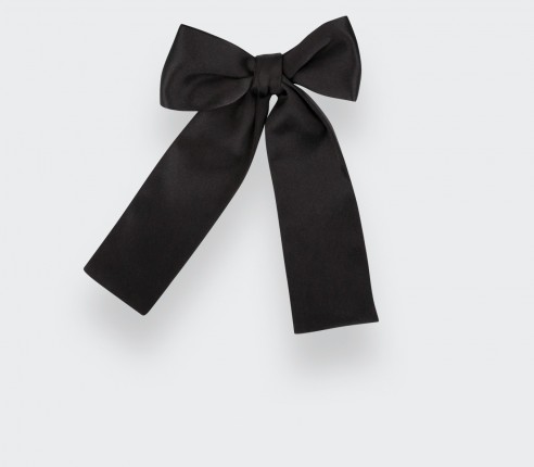 Western Black Satin Bow Tie - Cinabre Paris