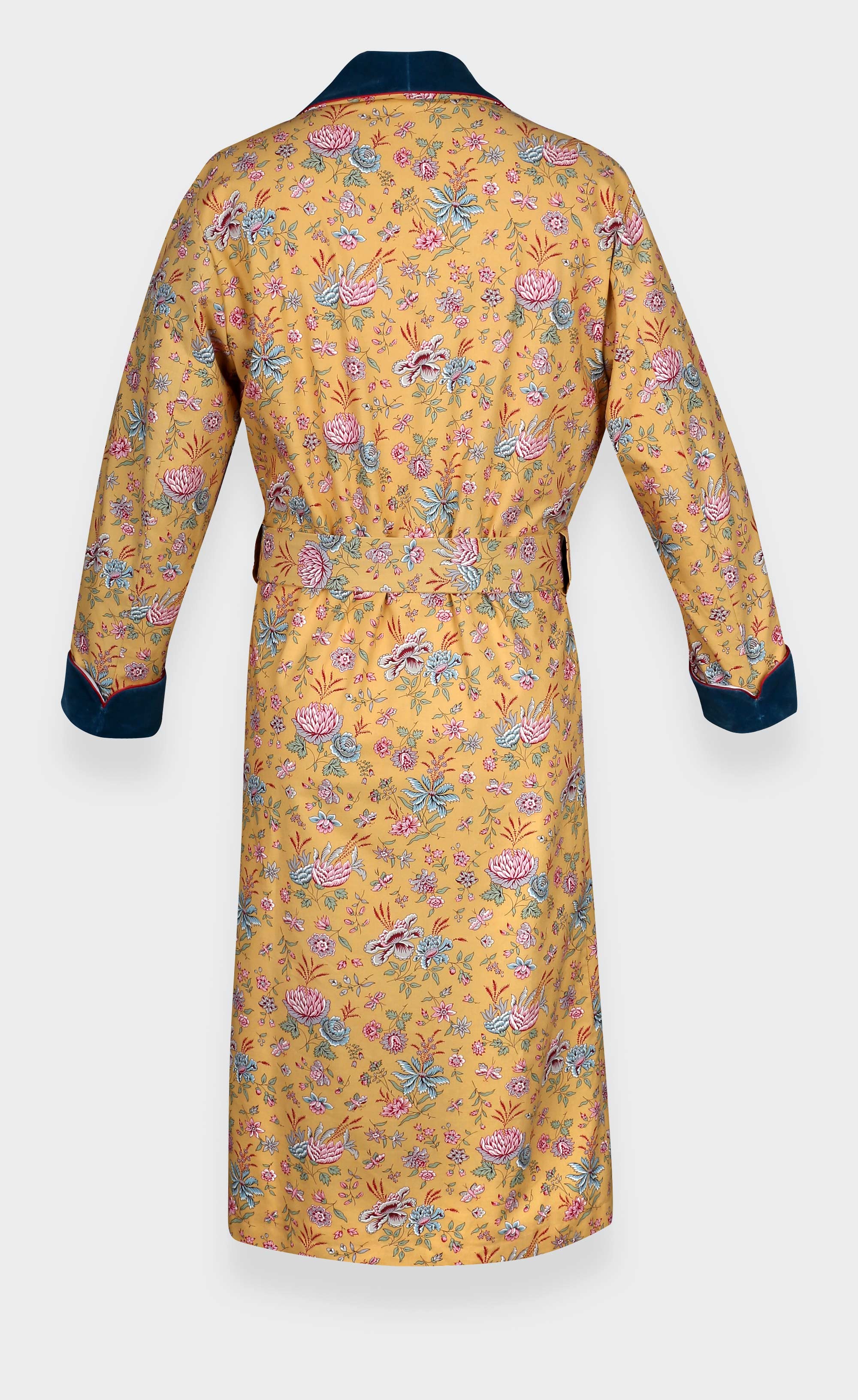 Flowery mustard dressing gown - Cinabre