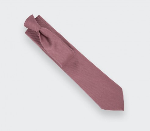 Serge Old Rose Tie - Cinabre Paris