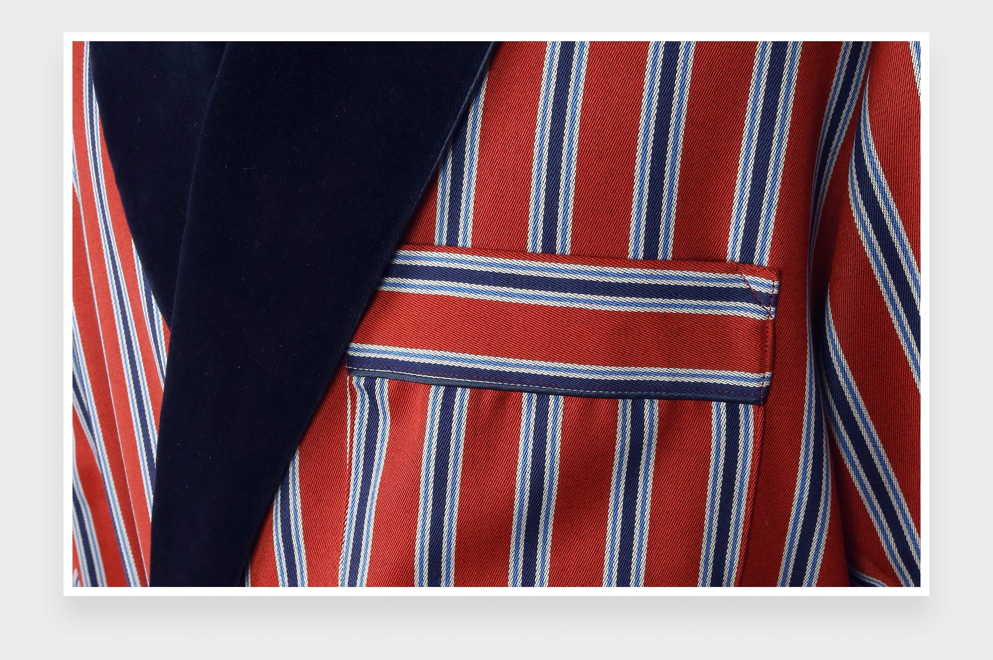 Red Stripes Dressing gown