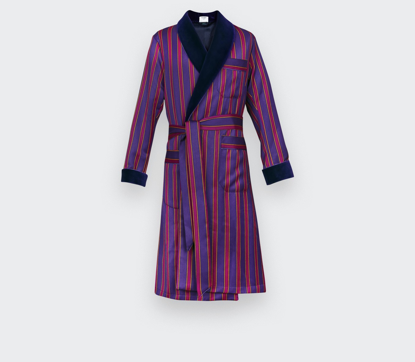 Fuschia Stripes Dressing gown