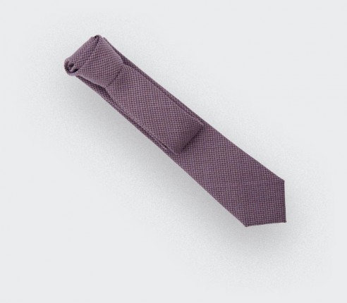 Mauve Houndstooth Tie - Cinabre Paris