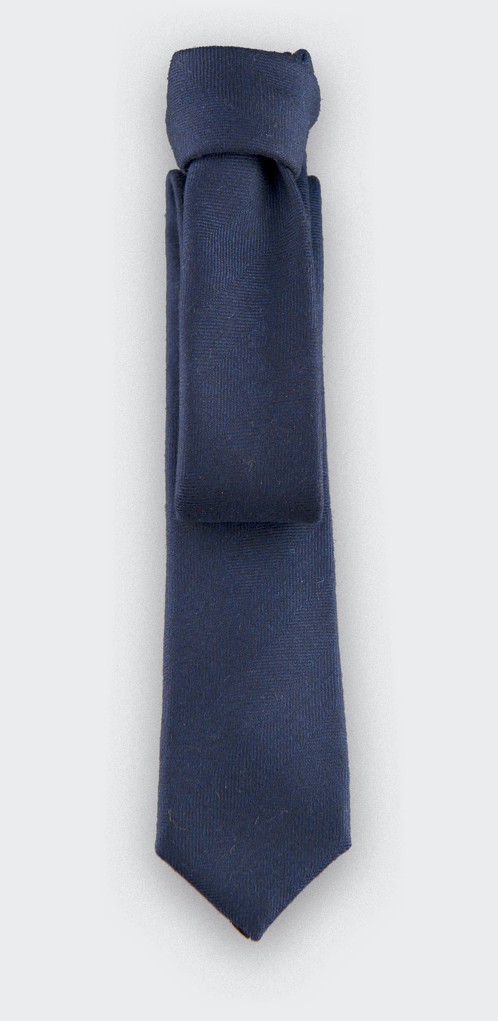 CINABRE - Tie - Chevron Marine - made in France