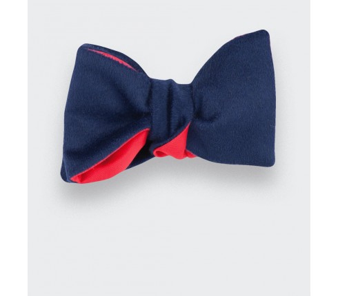 CINABRE Paris - Bow Tie - Peau Bleu - Made in France