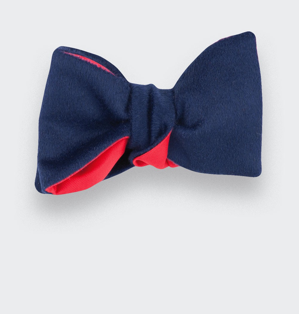 CINABRE Paris - Bow Tie - Peau Bleu - Made in France