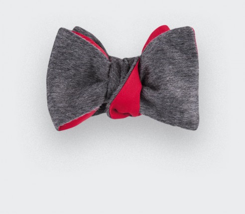 CINABRE Paris - Bow Tie - Peau Gris - Made in France