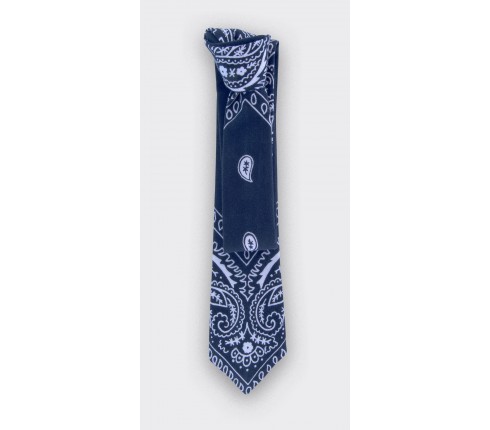 CINABRE - Tie - Bandana Marine - Made in France