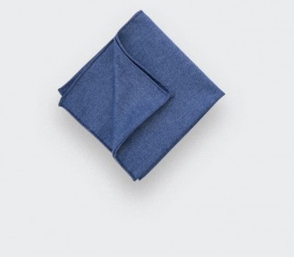 CINABRE Paris - Pocket Square - Flannel Denim - Handmade