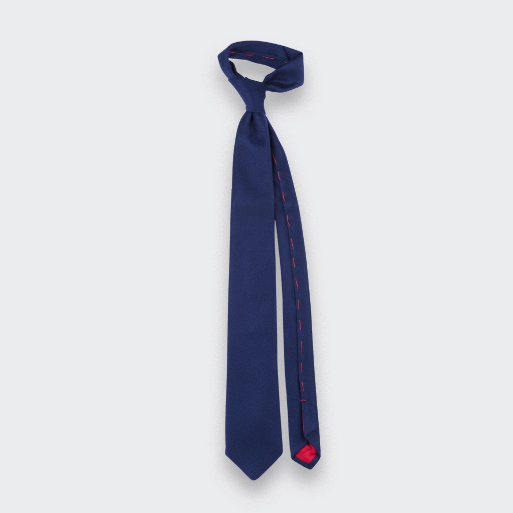 CINABRE Paris - Tie - Peau Bleu - Made in France