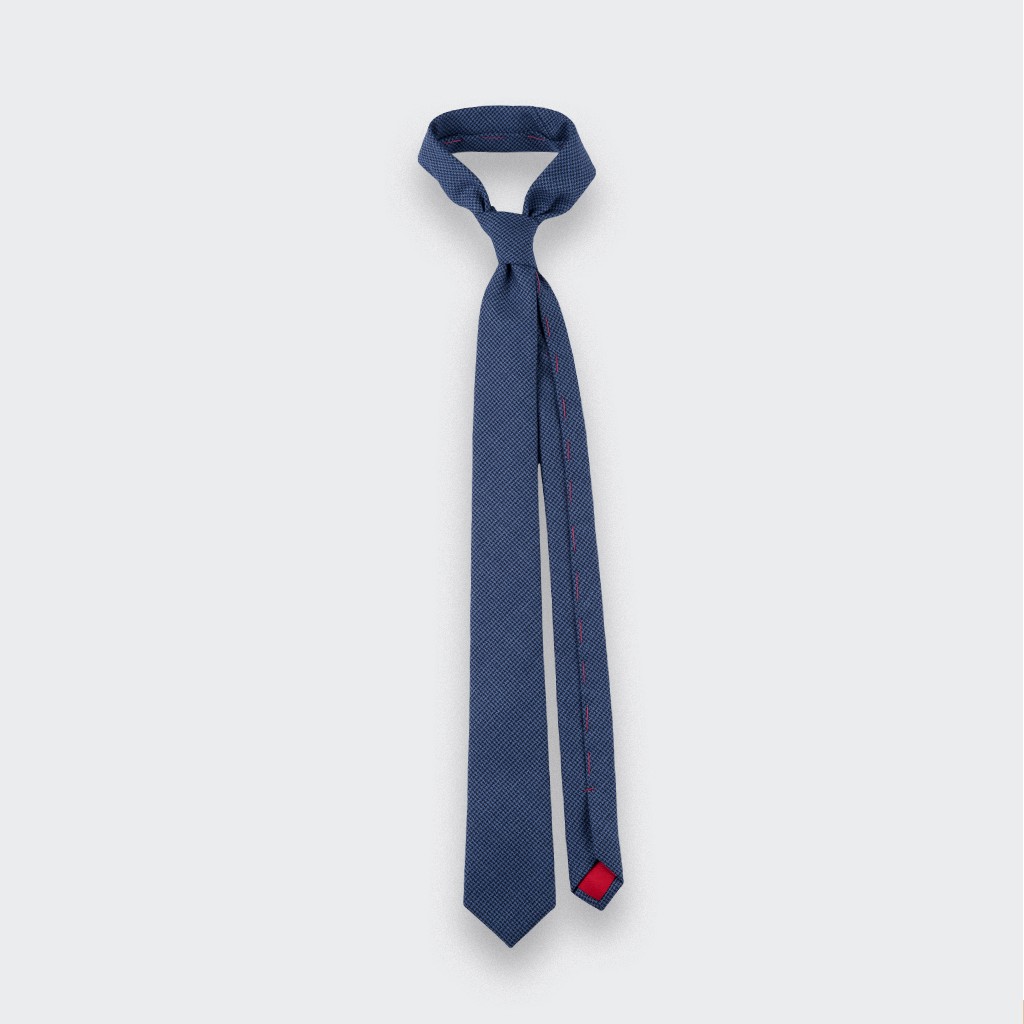 CINABRE - Tie - Solent Bleu - made in France