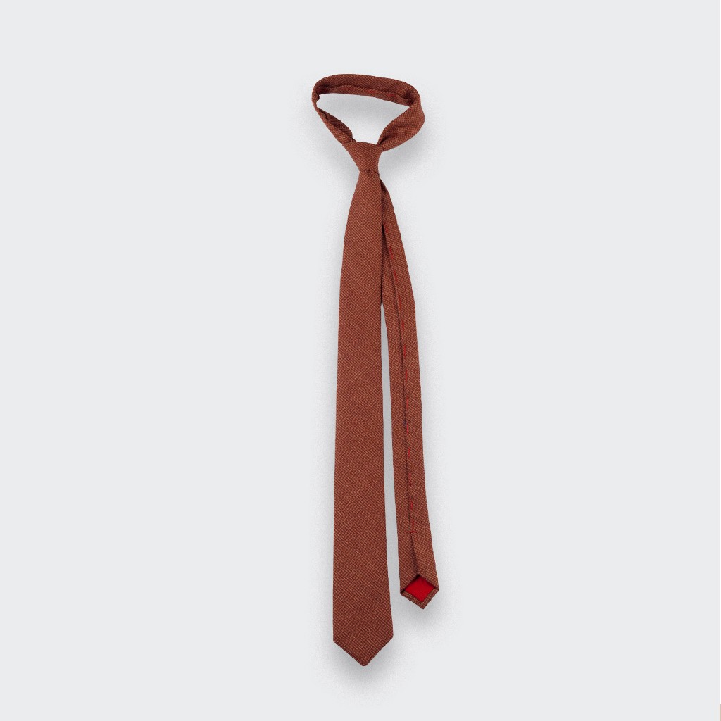 CINABRE - Tie - Solent Rouille - made in France