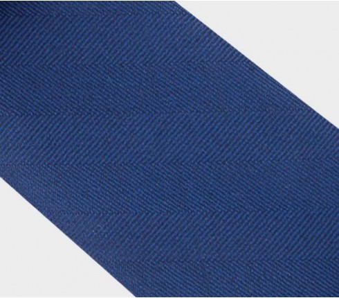 CINABRE - Tie - Chevron Bleu - made in France