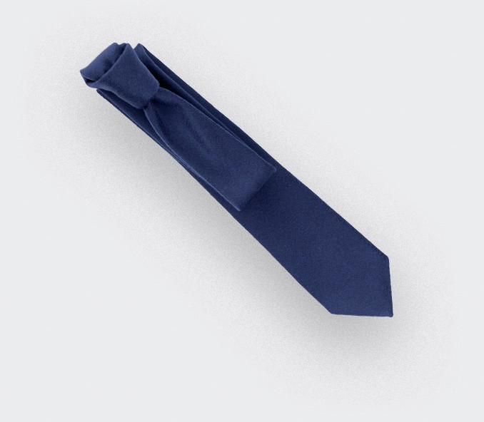 CINABRE Paris - Tie - Peau Bleu - Made in France