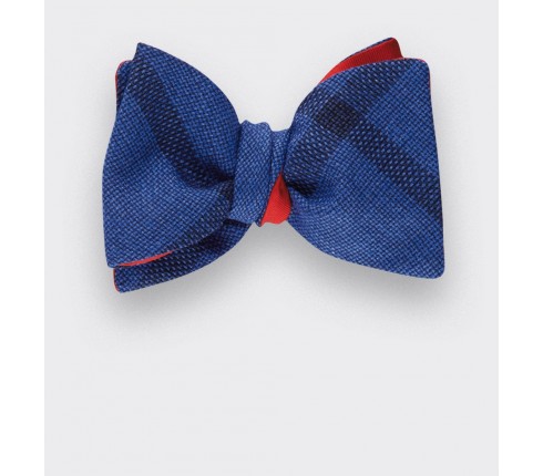 Sperone Blue Bow Tie - wool and silk - Cinabre Paris