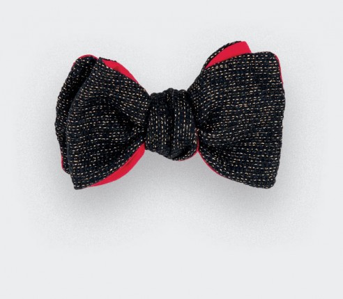 CINABRE Paris - Bow Tie - 1001 Nuits Noir - Made in France