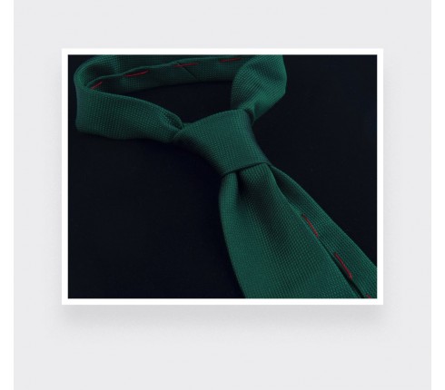 Green Lizard Tie - Silk - Cinabre Paris