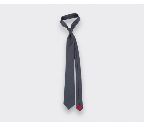 Grey Lizard Tie - Silk - Cinabre Paris