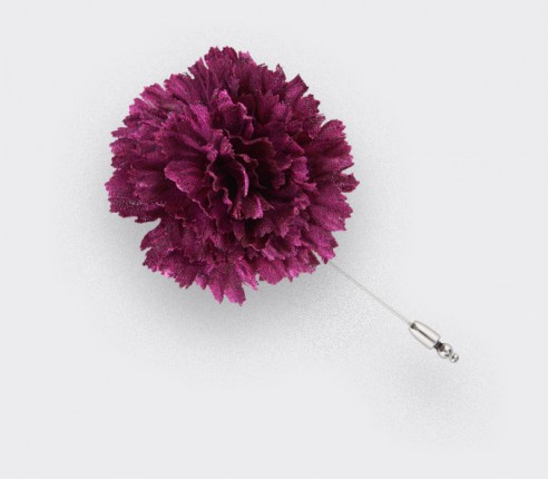 Boutonnière Soie Violet - Cinabre Paris