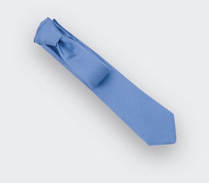 Blue Woven Silk Tie - Cinabre Paris