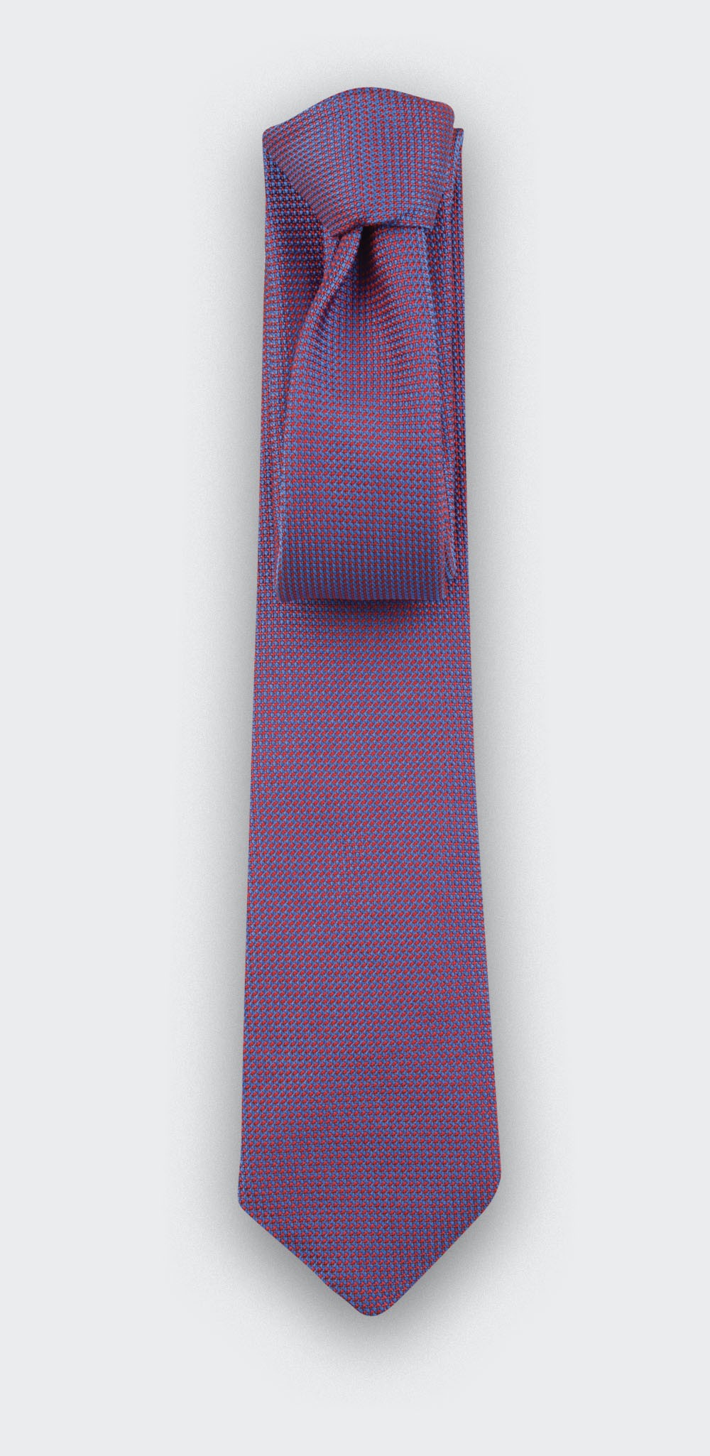 Fuchsia Woven Silk Tie - Silk - Cinabre Paris