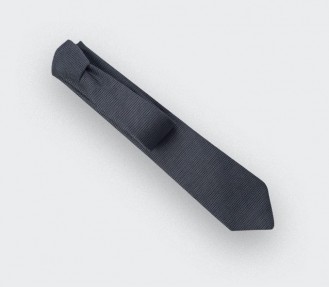 grey woven silk tie - silk - cinabre Paris