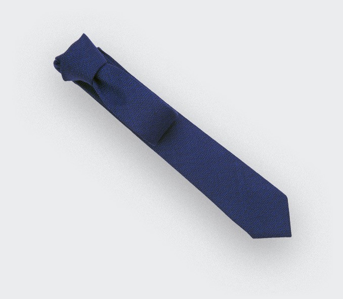 blue maille tie - wool - cinabre paris