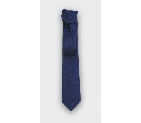 blue maille tie - wool - cinabre paris