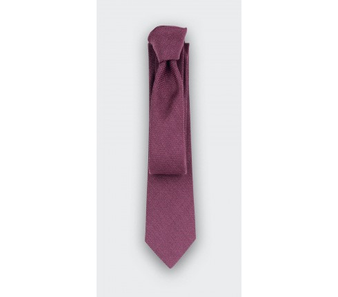 fuchsia maille tie - wool - cinabre paris